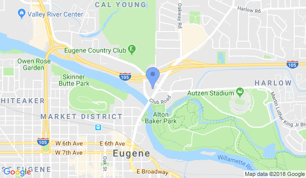 Eugene School of Karate location Map