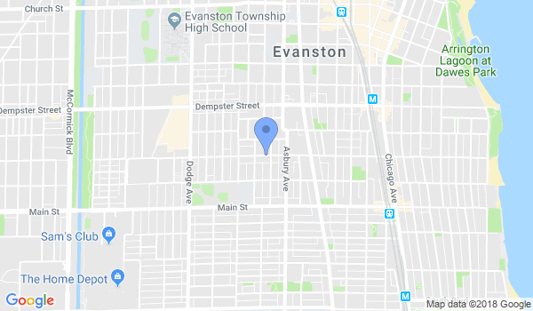 Evanston Aikido Center location Map