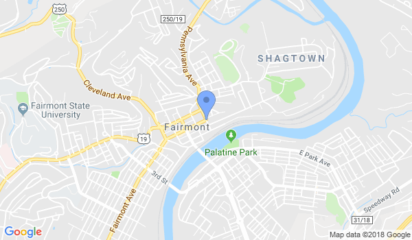 Fairmont Karate Academy location Map