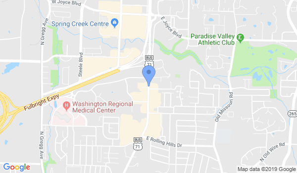 Fayetteville Martial Arts location Map