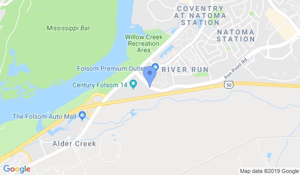 Folsom Karate Academy location Map