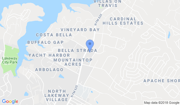 Gracie Barra Lakeway location Map