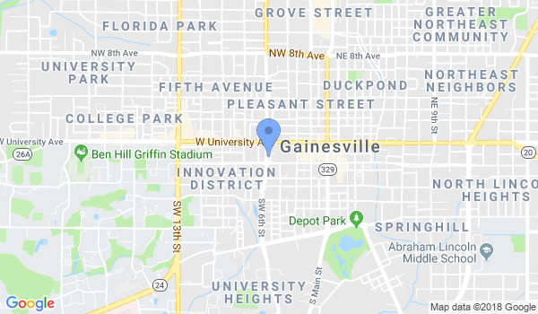 Gainesville Dojo location Map