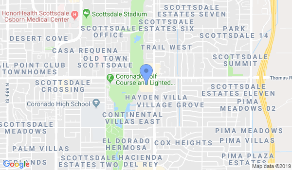 Gracie Jiu-Jitsu Scottsdale location Map