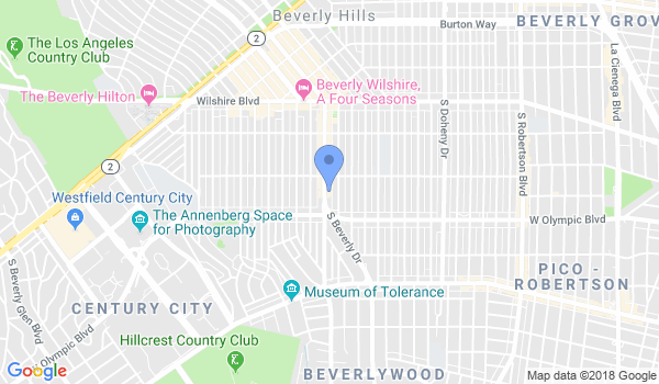 Gracie Jiu-Jitsu Academy - Beverly Hills location Map