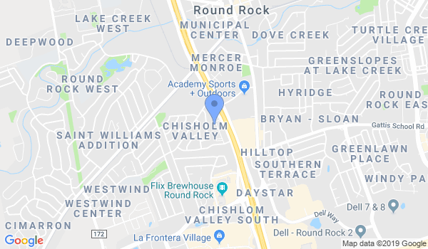 Gracie Barra Round Rock location Map
