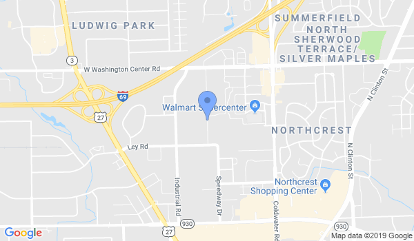Gracie Jiu-Jitsu Fort Wayne location Map