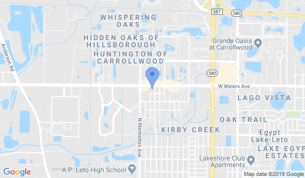 Gracie Tampa Judo location Map