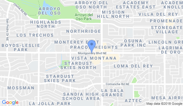 Cho's Tae Kwon Do New Mexico (AIMAA) location Map