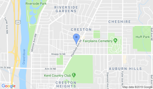 Grand Rapids Karate Academy location Map