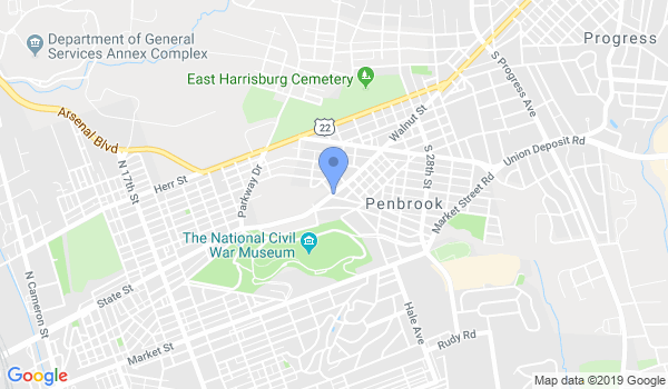 Harrisburg Kung Fu Ctr location Map