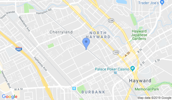 Hayward Jeet Kune Do location Map