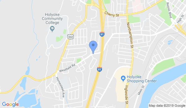 Holyoke Karate Studio location Map