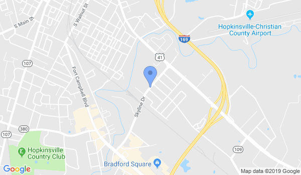Hopkinsville Martial Arts location Map