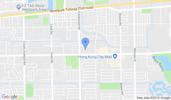 Houston Shaolin Temple location Map