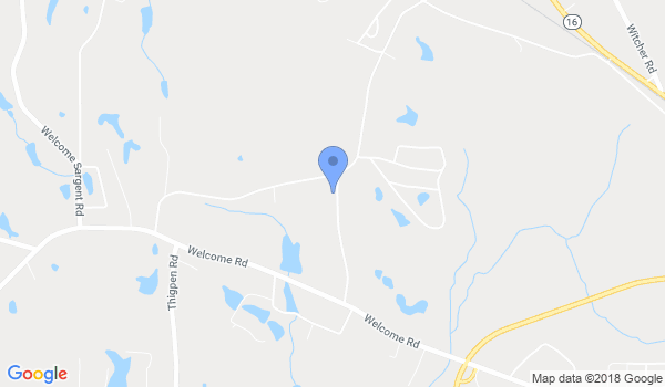 Huggins Karate Studio location Map