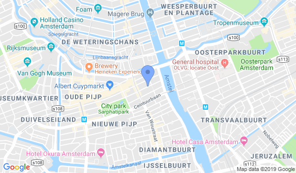 Aikido Amsterdam, Integral location Map
