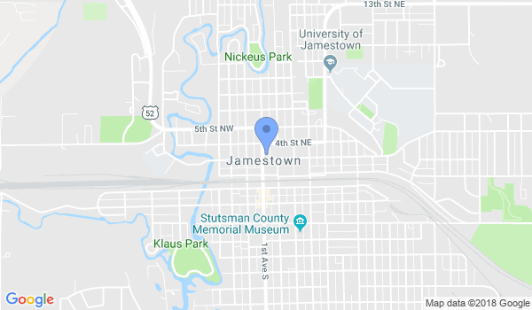 Jamestown Karate Assn location Map