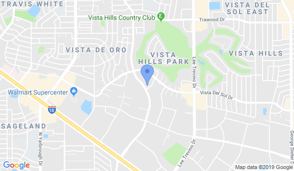 Japan Karate Assn El Paso location Map