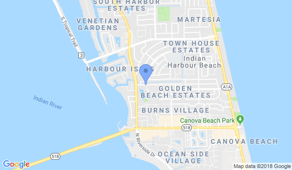 Joe Fournier's Martial Arts location Map