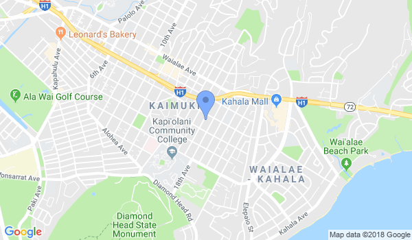 Kaimuki Judo Club location Map