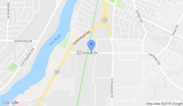 Karate America Depere location Map