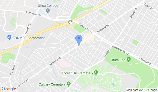 Karate Studio Utica location Map