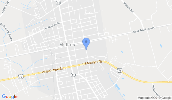 Karate World of Mullins location Map