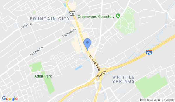 Knoxville Brazilian Jiu-Jitsu location Map