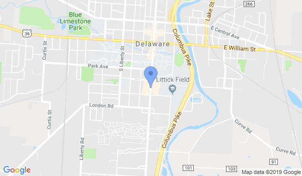 Delaware Jiu Jitsu Rise Ohio location Map