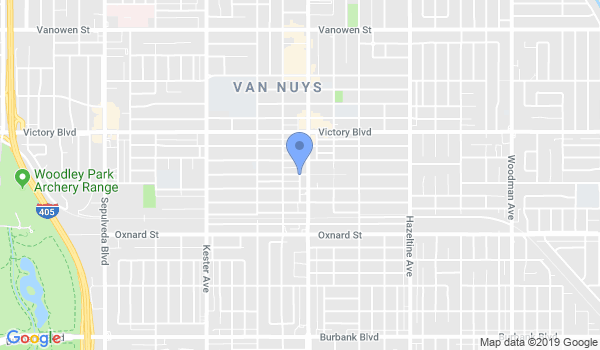 Van-Nuys martial arts and fitness center Koinkan location Map