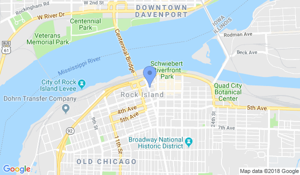 Kung Fu Quad Cities LLC location Map