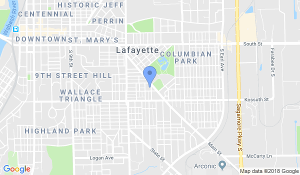 Lafayette Chinese Martial Arts Society location Map