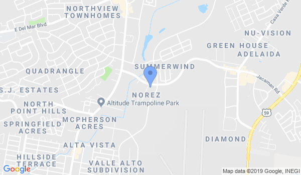 Laredo Martial Arts Center location Map