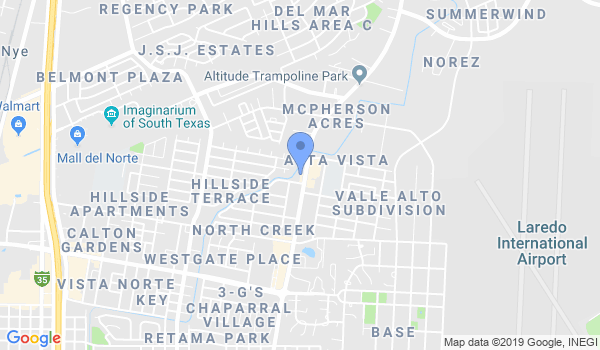 Laredo Taekwondo Club location Map