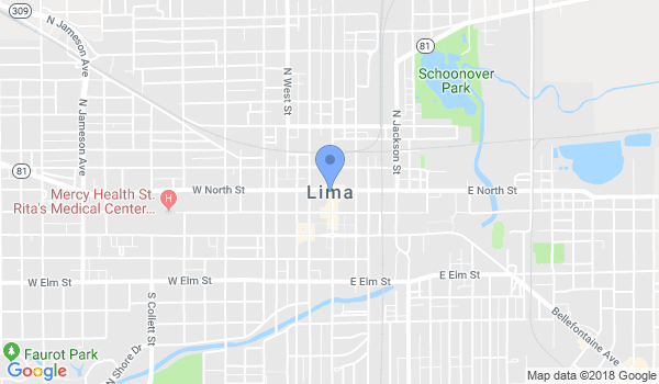 Lima Karate Academy location Map