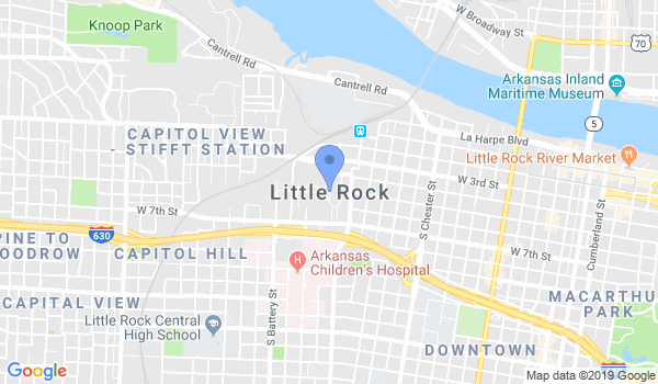 Little Rock Judo Ctr location Map
