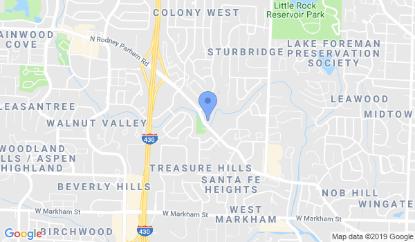 Little Rock Taekwondo Academy location Map