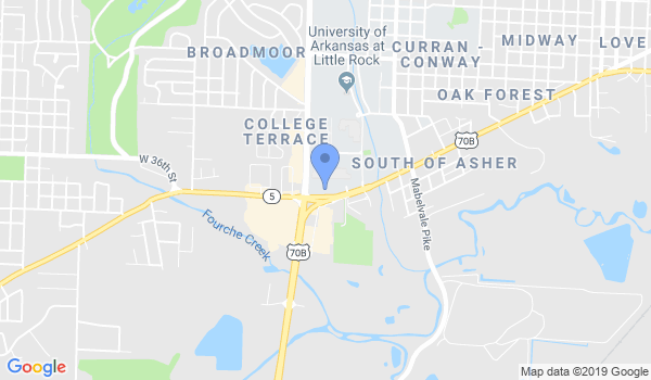 Little Rock Aikido Club at UALR location Map
