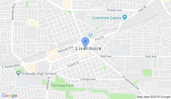 Livermore Kenpo Karate location Map
