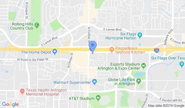 Arlington Martial Arts / Texas Self Defense Academy location Map