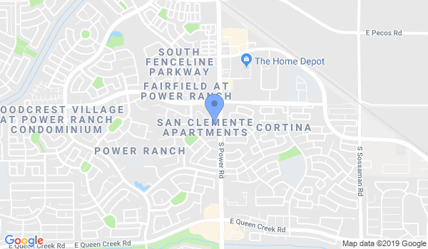 Martial Arts Gilbert AZ location Map