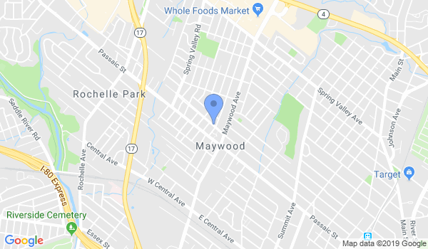 Maywood Karate location Map