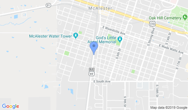 McAlester Tae Kwon Do location Map