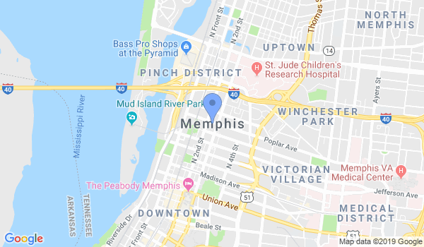 Memphis Karate Institute location Map
