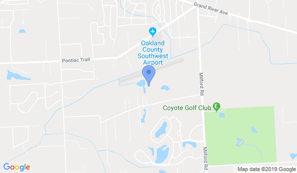 Michigan Karate Assn location Map
