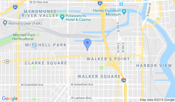 Milwaukee Aiki Kai Dojo location Map