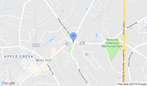 Mint Hill Taekwondo Training location Map