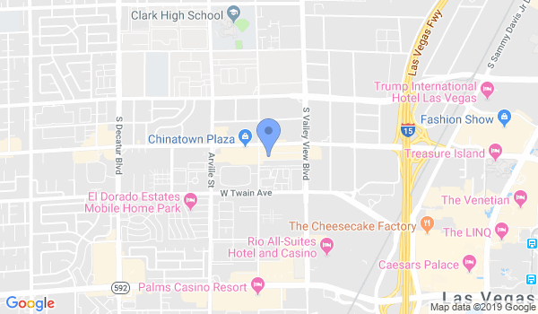 Las Vegas modern kung fu location Map
