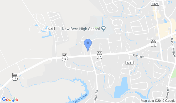 New Bern Karate  LLC    New Bern  NC location Map